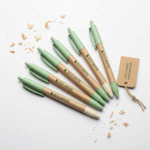 Branded recycled pens (rPET, paper barrel, wheatstraw)
