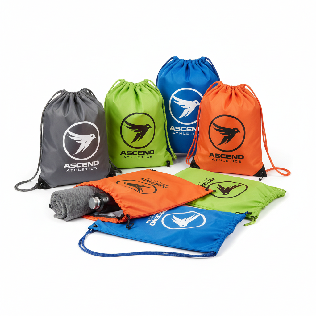Branded drawstring bags / gym sacks