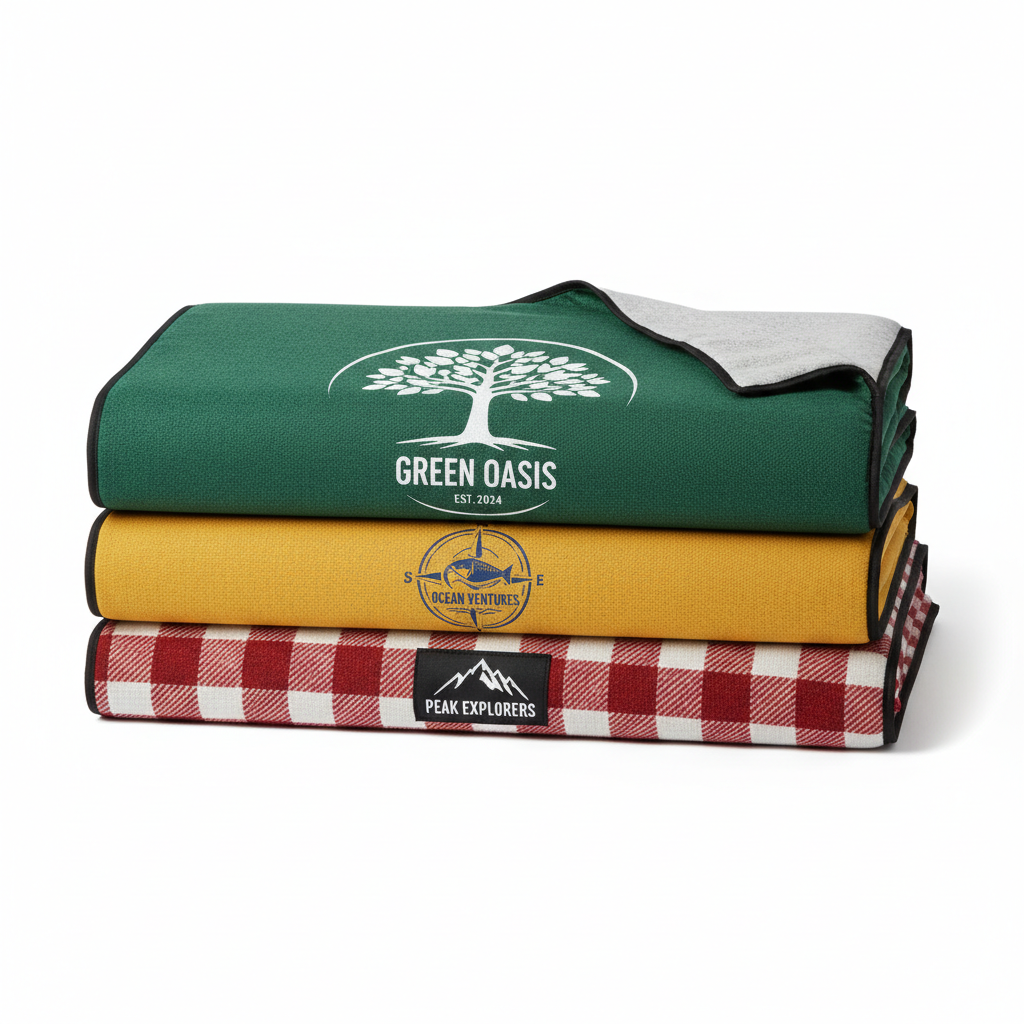Branded picnic blankets